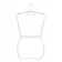 CASA DA RAPOSA Kit Cabide Silhueta Collant Infantil (Transparente) 1