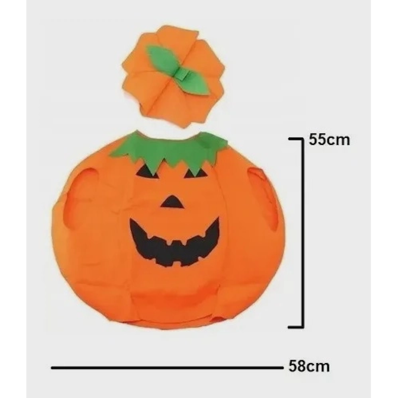 Fantasia Infantil de Halloween Abóbora 4