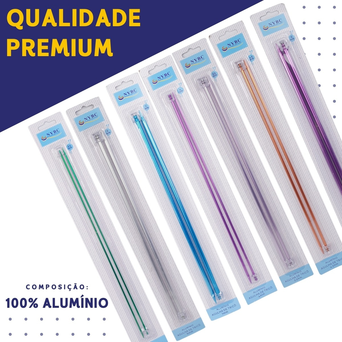 Agulha de Tricô Alumínio 3