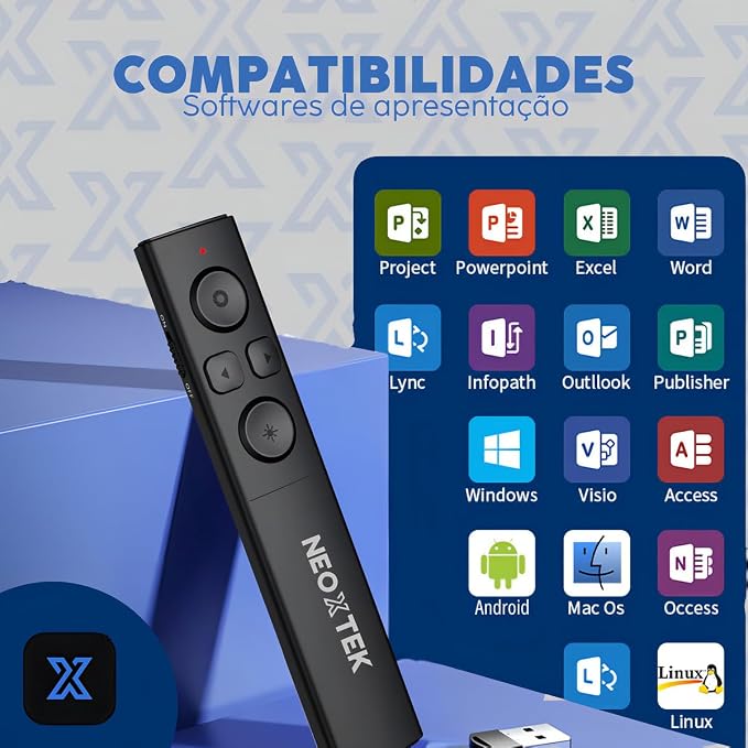Apresentador Profissional Sem Fio Neoxtek 2