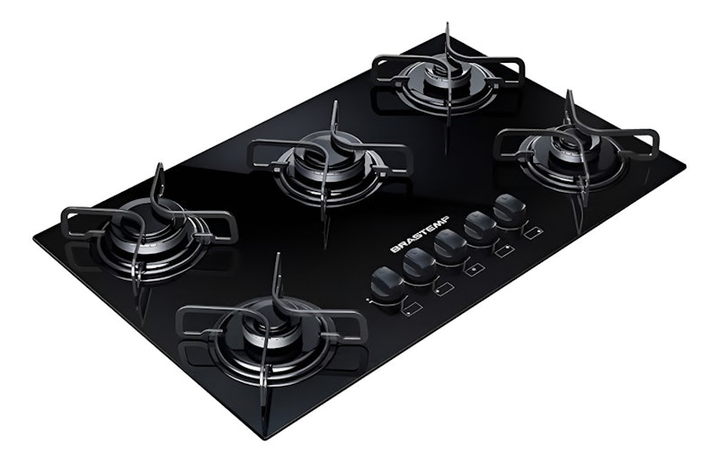Cooktop 5 Bocas Brastemp com Grades Piatina e Acendimento Automático 2