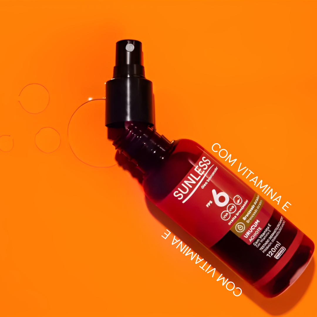 Óleo Bronzeador Spray Urucum Sunless FPS 6 3