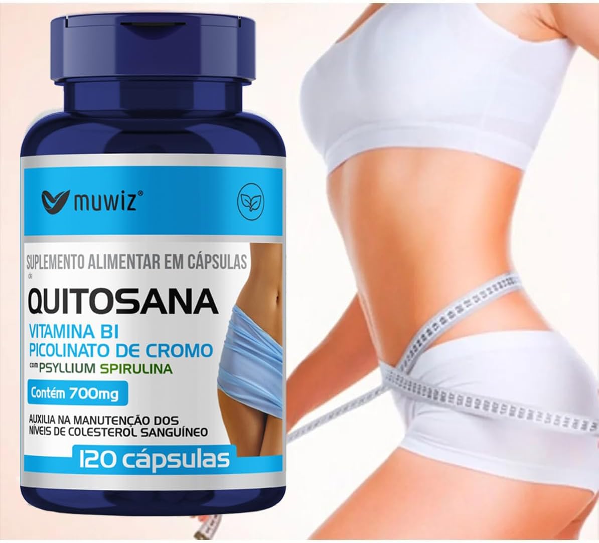 Quitosana Psyllium + Spirulina Muwiz 2