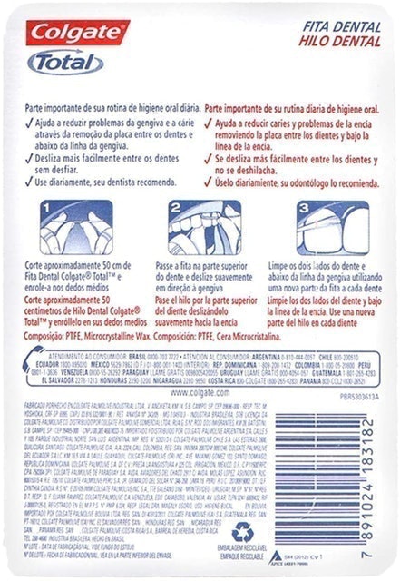 Fita Dental Colgate Total 3
