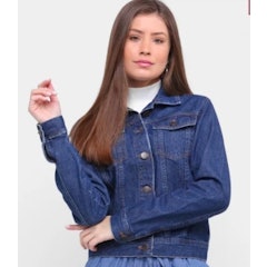 Jaqueta Jeans Básica Feminina