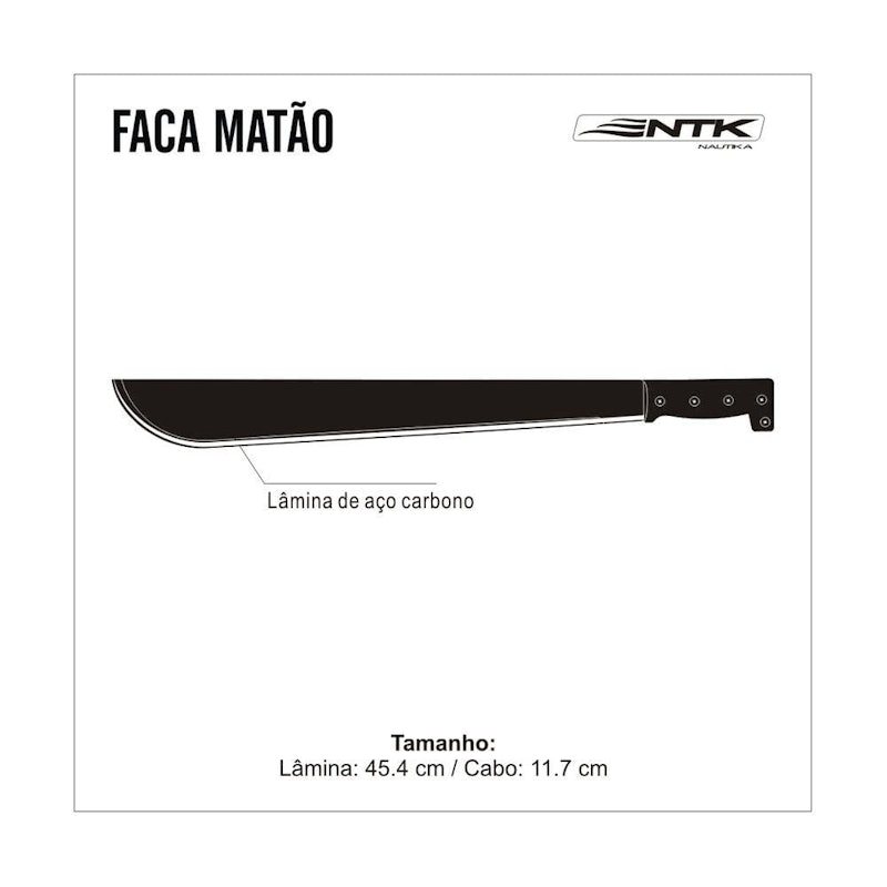 Facão Matão NTK para Agricultura e Trilhas 4