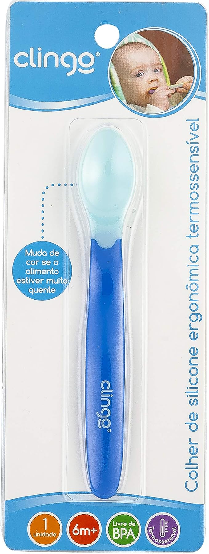 Colher de Silicone Ergonômica Clingo 2