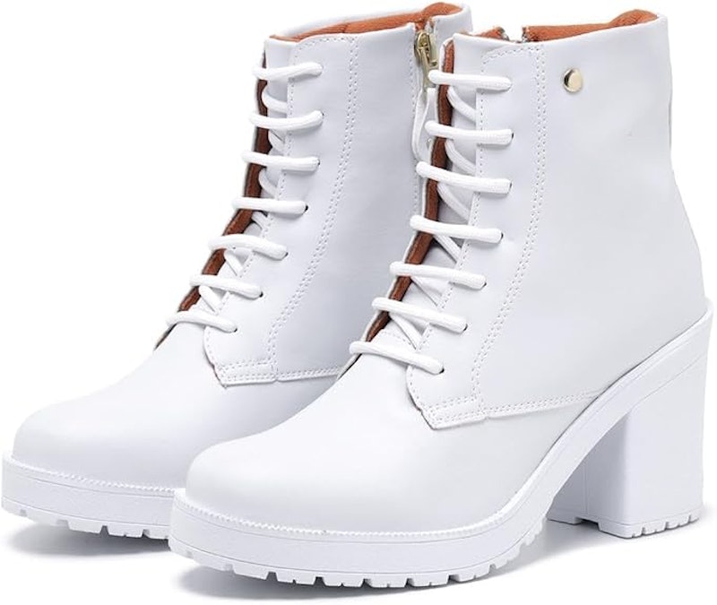 Bota Cano Curto Feminina Solado Tratorado 4