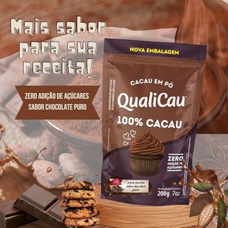 Cacau em Pó 100% Cacau QualiCau 3