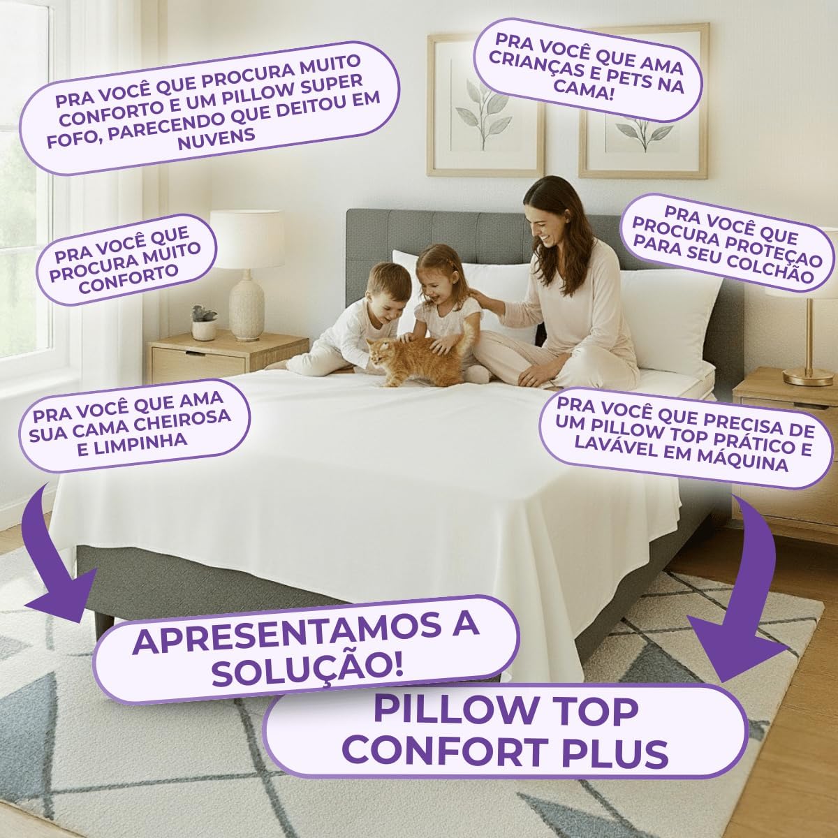 Pillow Top King Premium Confort Plus Lavável em Máquina 4
