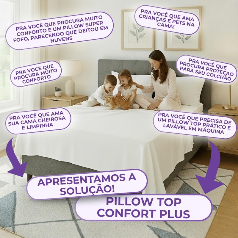 Pillow Top King Premium Confort Plus Lavável em Máquina 4