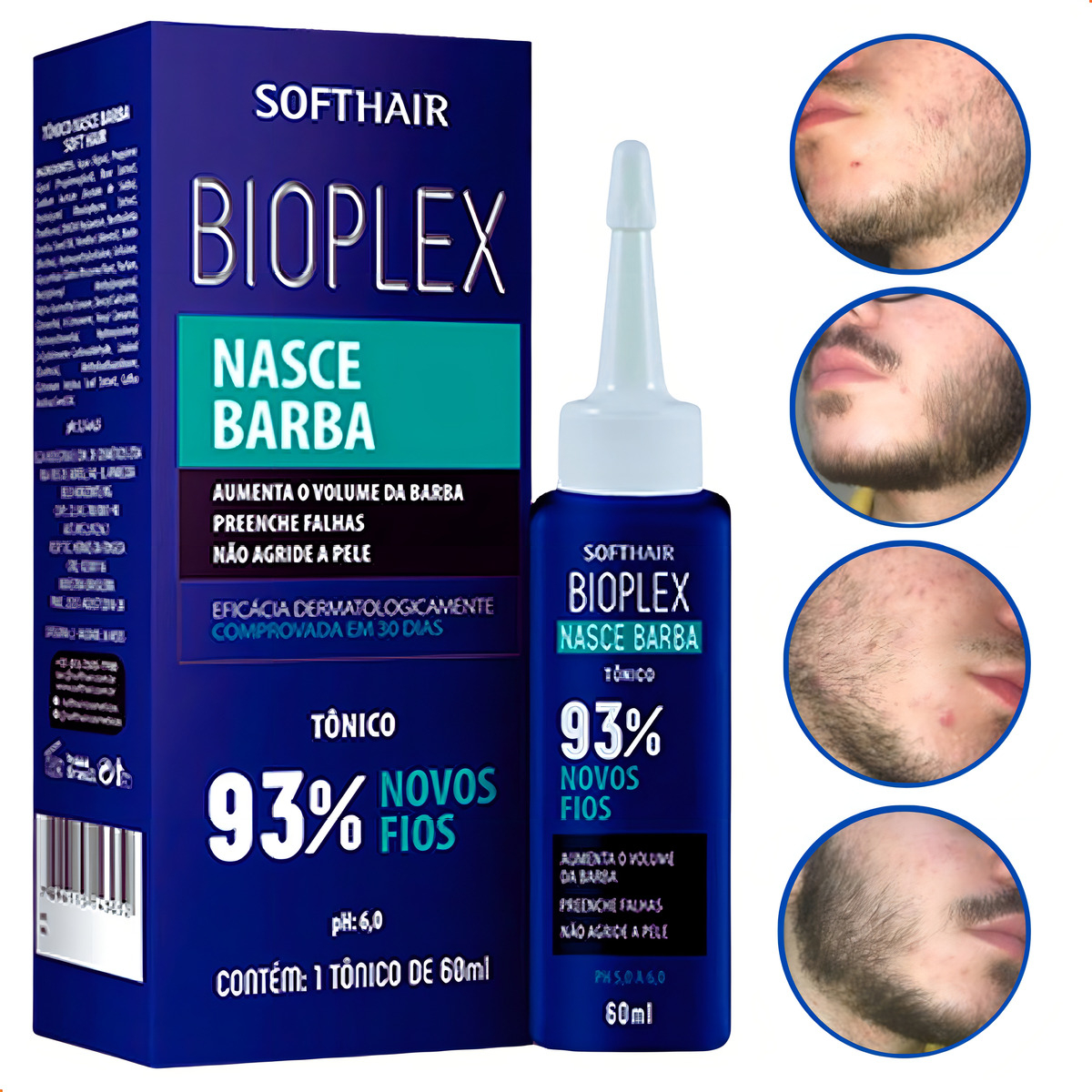 Tônico Nasce Barba Bioplex Soft Hair 3