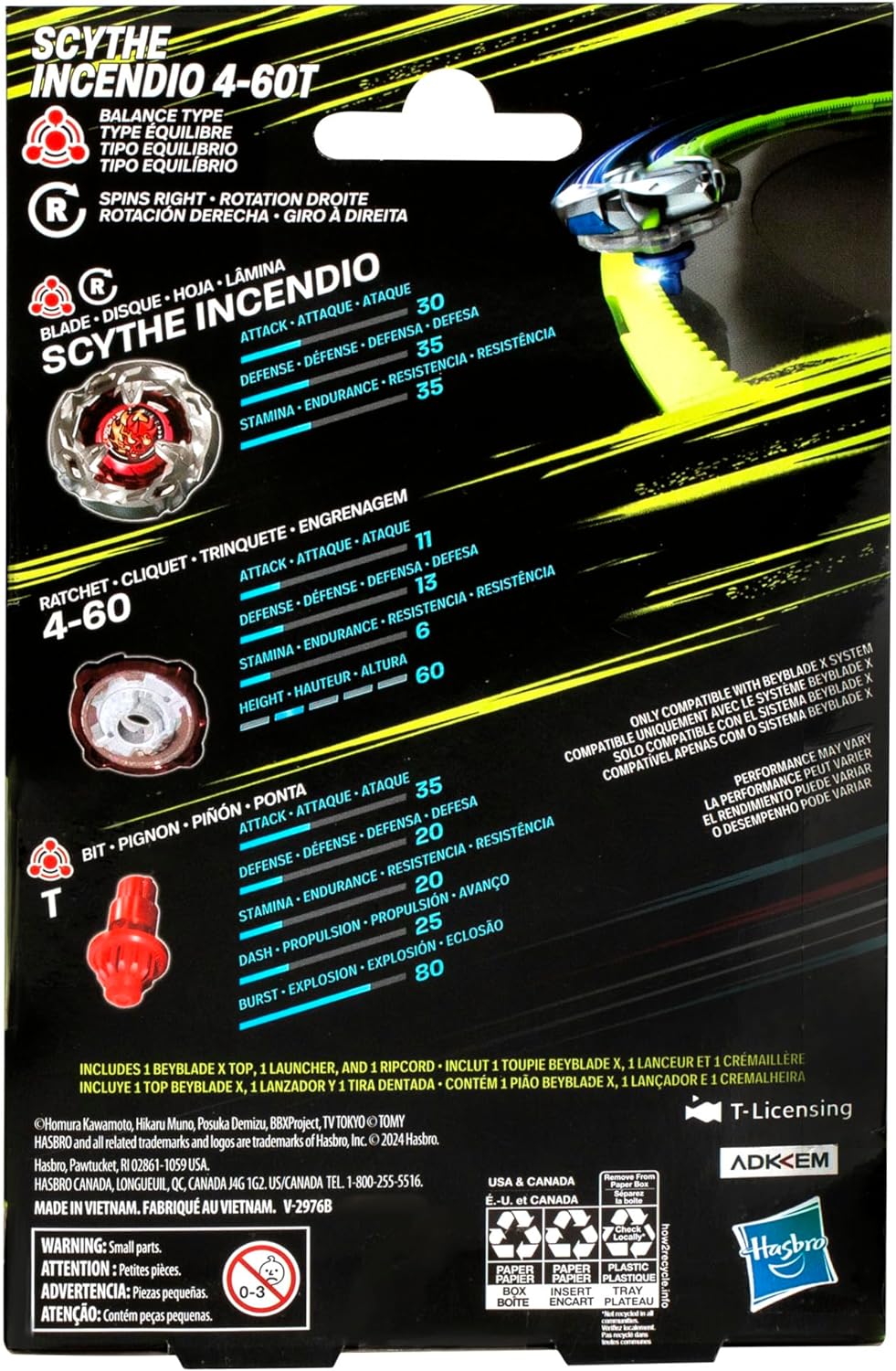 Beyblade X Scythe Incendio 4-60T 5