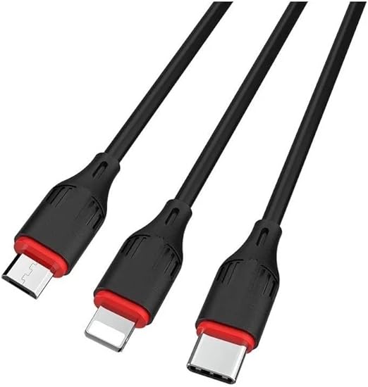 Cabo 3 em 1 Lightning, Tipo-C e Micro USB 4