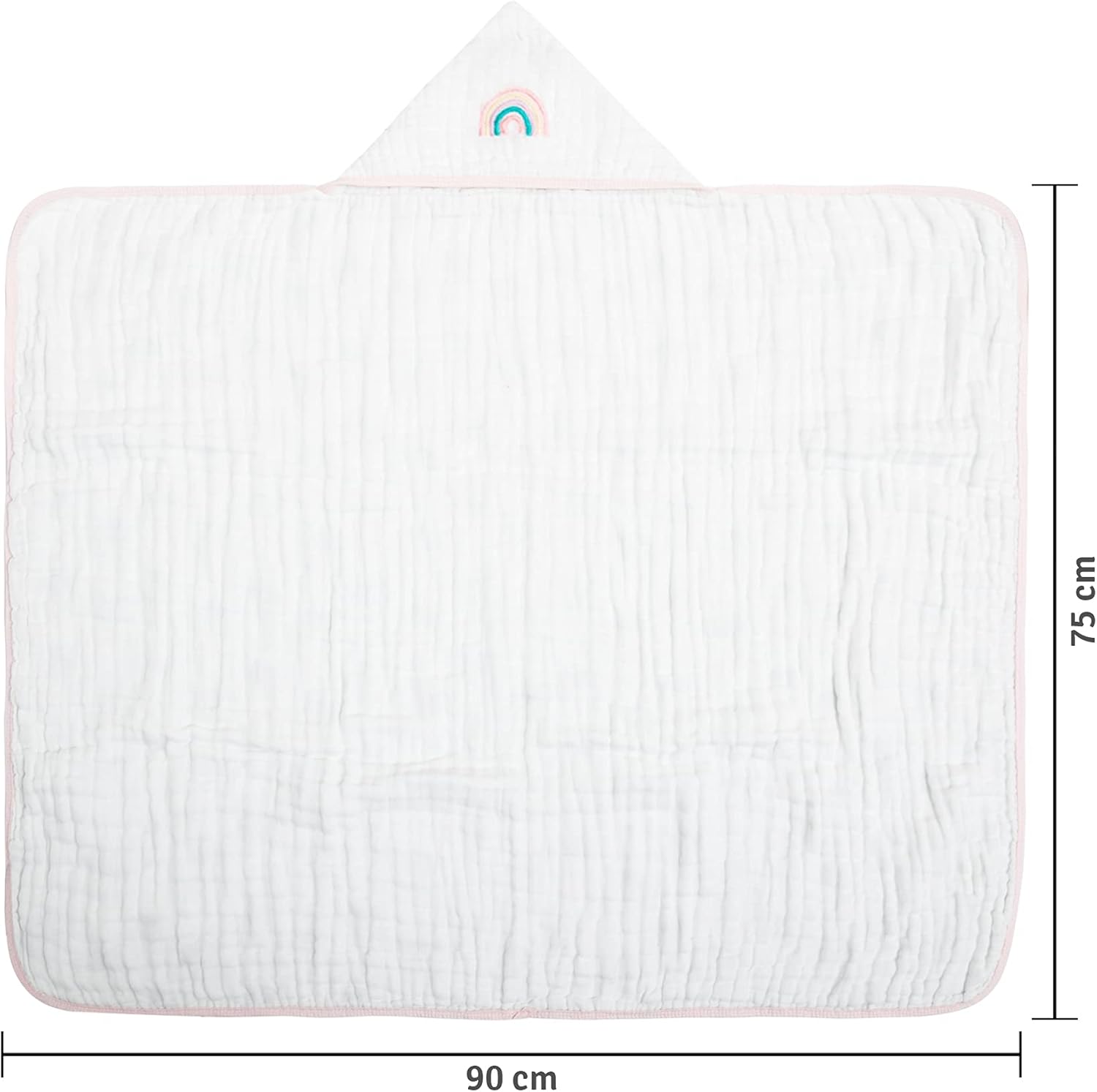 Toalha de Banho Papi Soft com Capuz Bordado 90 x 75 cm 2