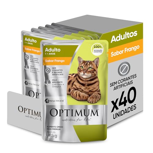 Ração Úmida Optimum Sachê para Gatos Adultos 1