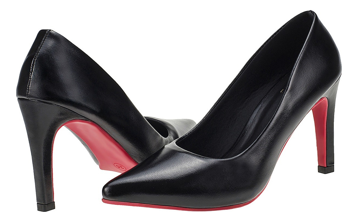 Sapato Scarpin Social Salto Alto Fino 2