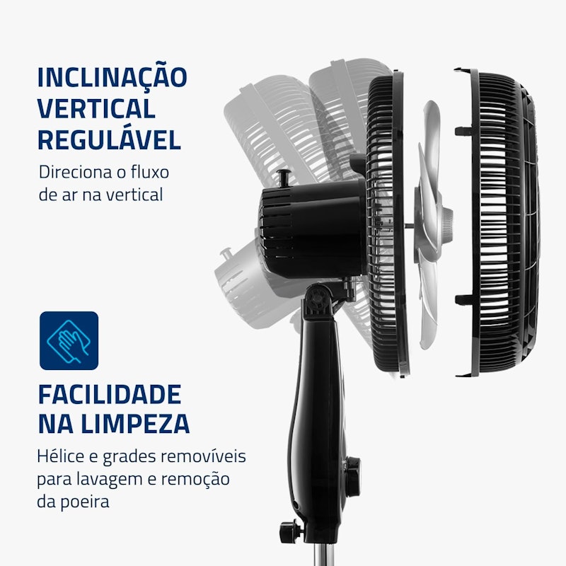Ventilador de Coluna Mondial 6 Pás Turbo 4