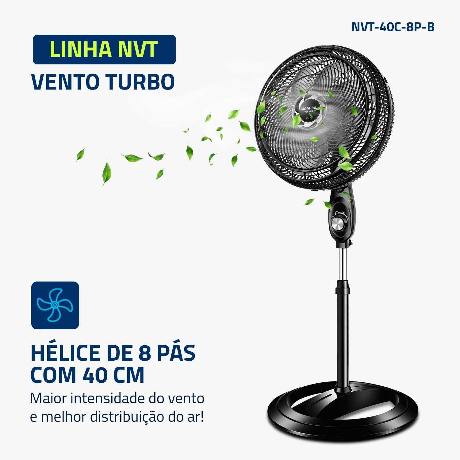 Ventilador de Coluna Turbo 40 cm  2