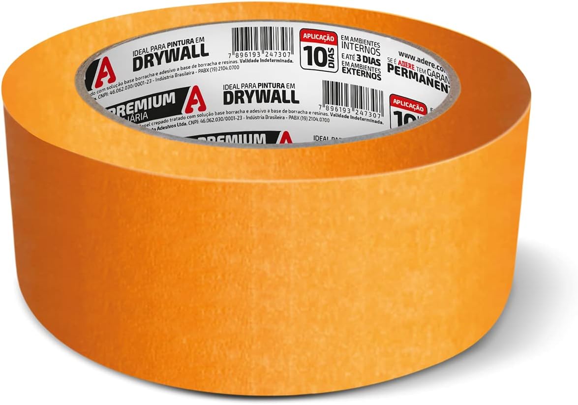 Fita Crepe para Pintura Imobiliária Laranja 2