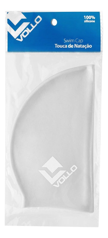 Touca de Natação de Silicone Prata Vollo 4