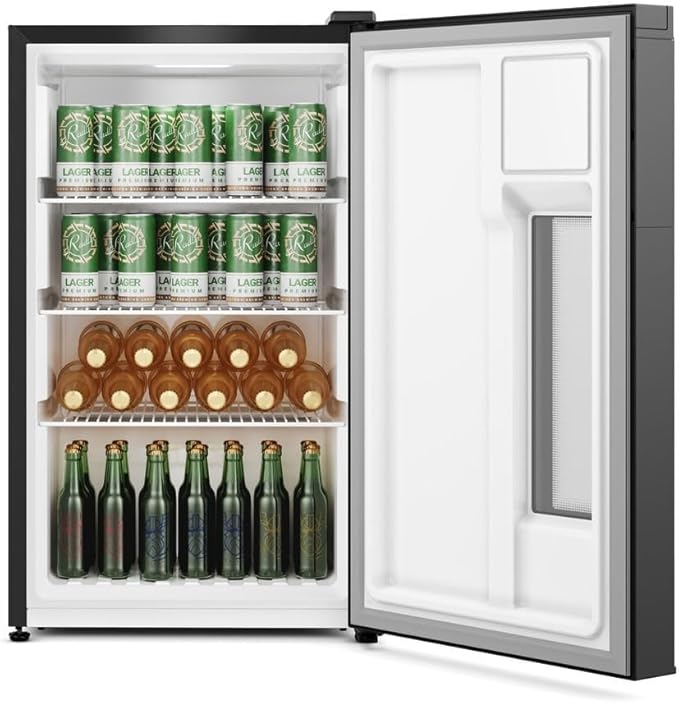 Cervejeira Home Bar Frost Free 100 L Porta de Vidro Preta 3
