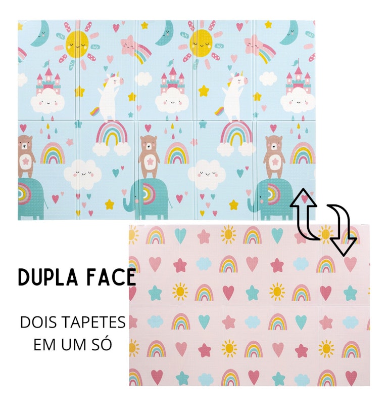 Tapete Dobrável Baby Arco Íris Buba 2