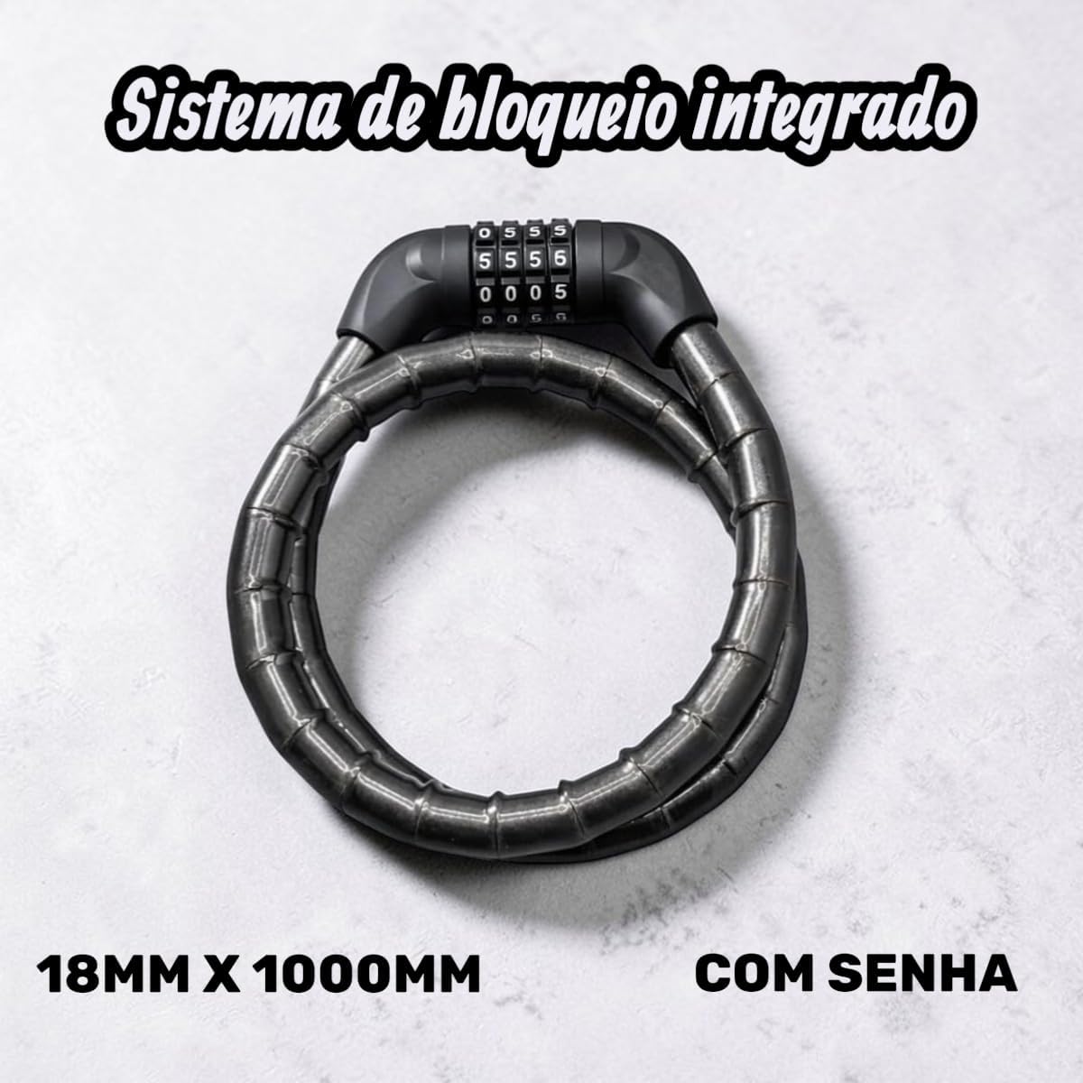 Cadeado para Bike e Moto com Senha 2