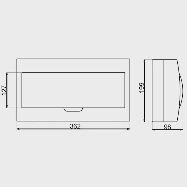 Quadro de Distribuição Sobrepor QDW02-18-BS 2