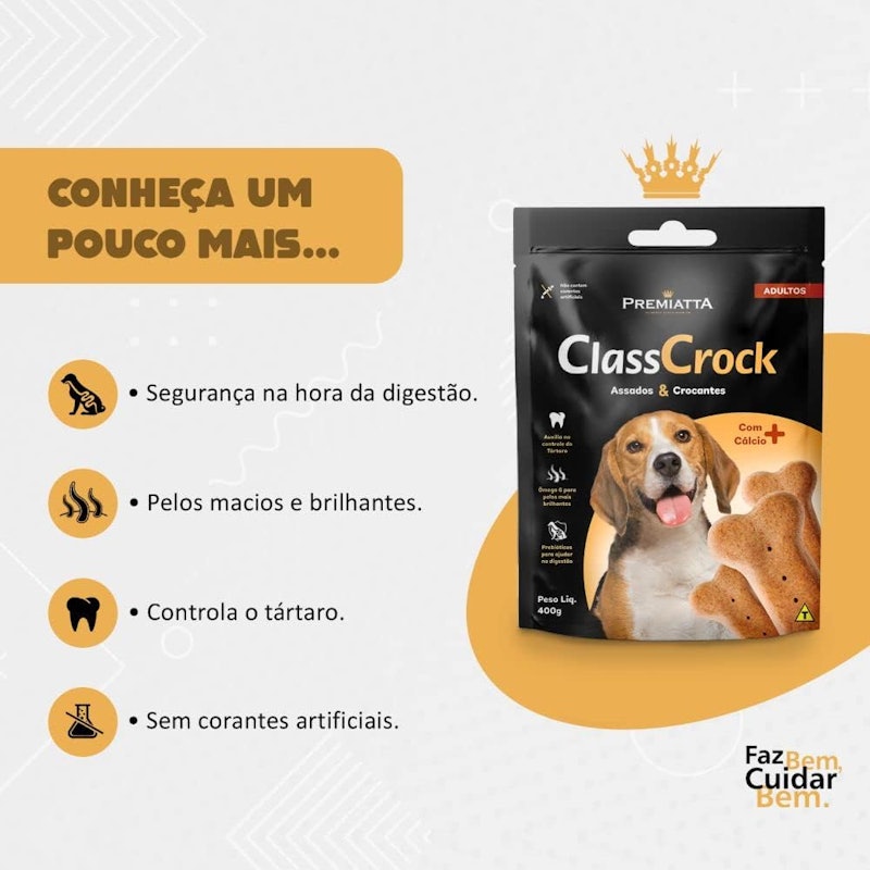 Biscoito Premiatta Classcrock para Cães 3