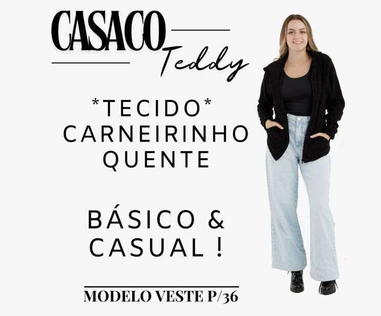 Casaco Teddy Carneirinho Feminino 2