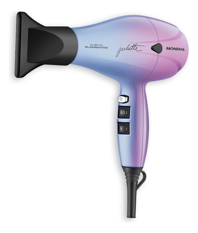 Secador de Cabelo By Juliette Mondial Azul e Rosa SCP-JU-03 1