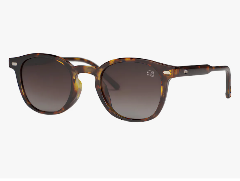 Óculos de Sol Feminino Redondo Degradê Polarizado Marrom UV 1
