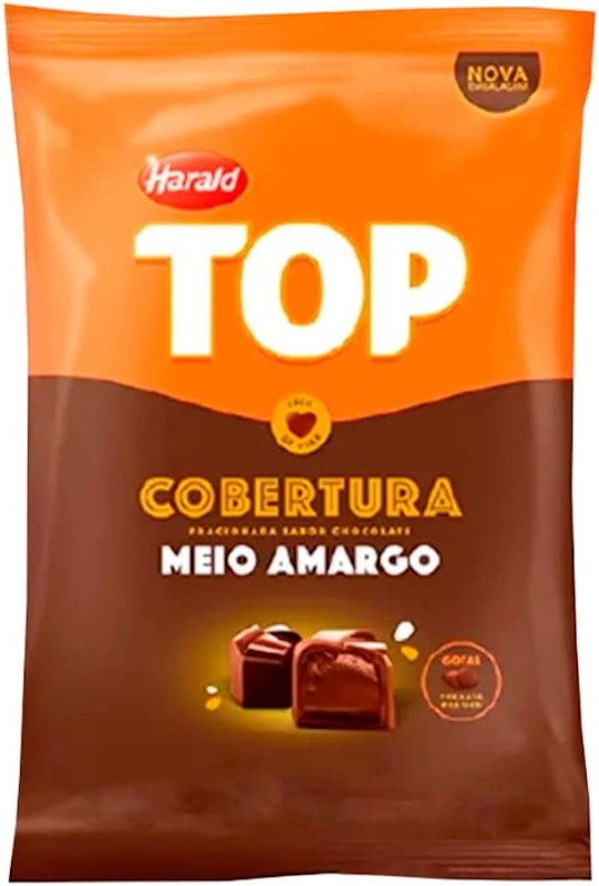 Cobertura em Gotas Sabor Chocolate Meio Amargo Top 1