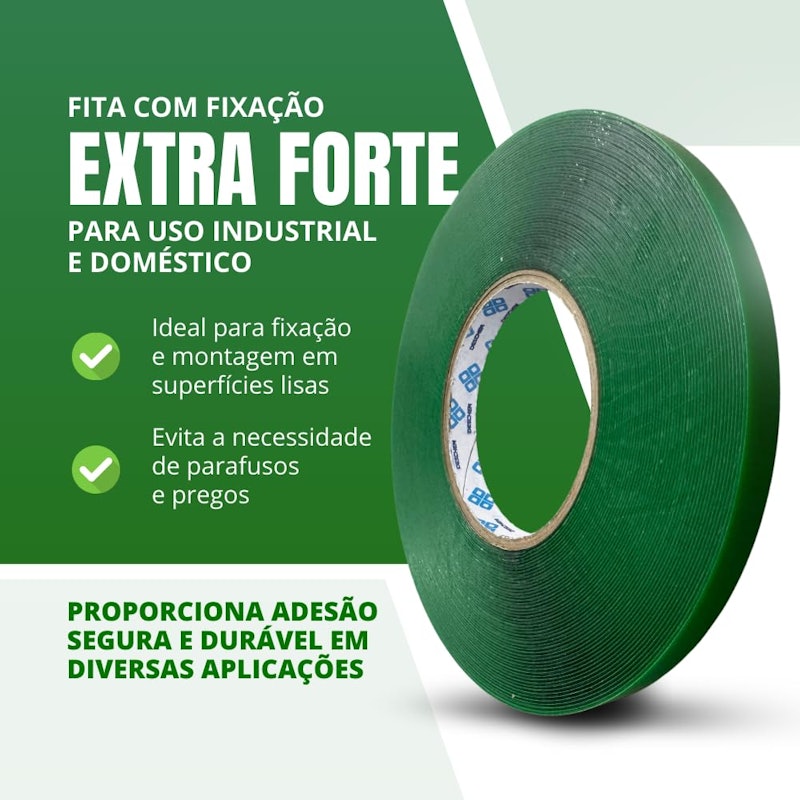 Fita Dupla Face Transparente Extra Forte 2