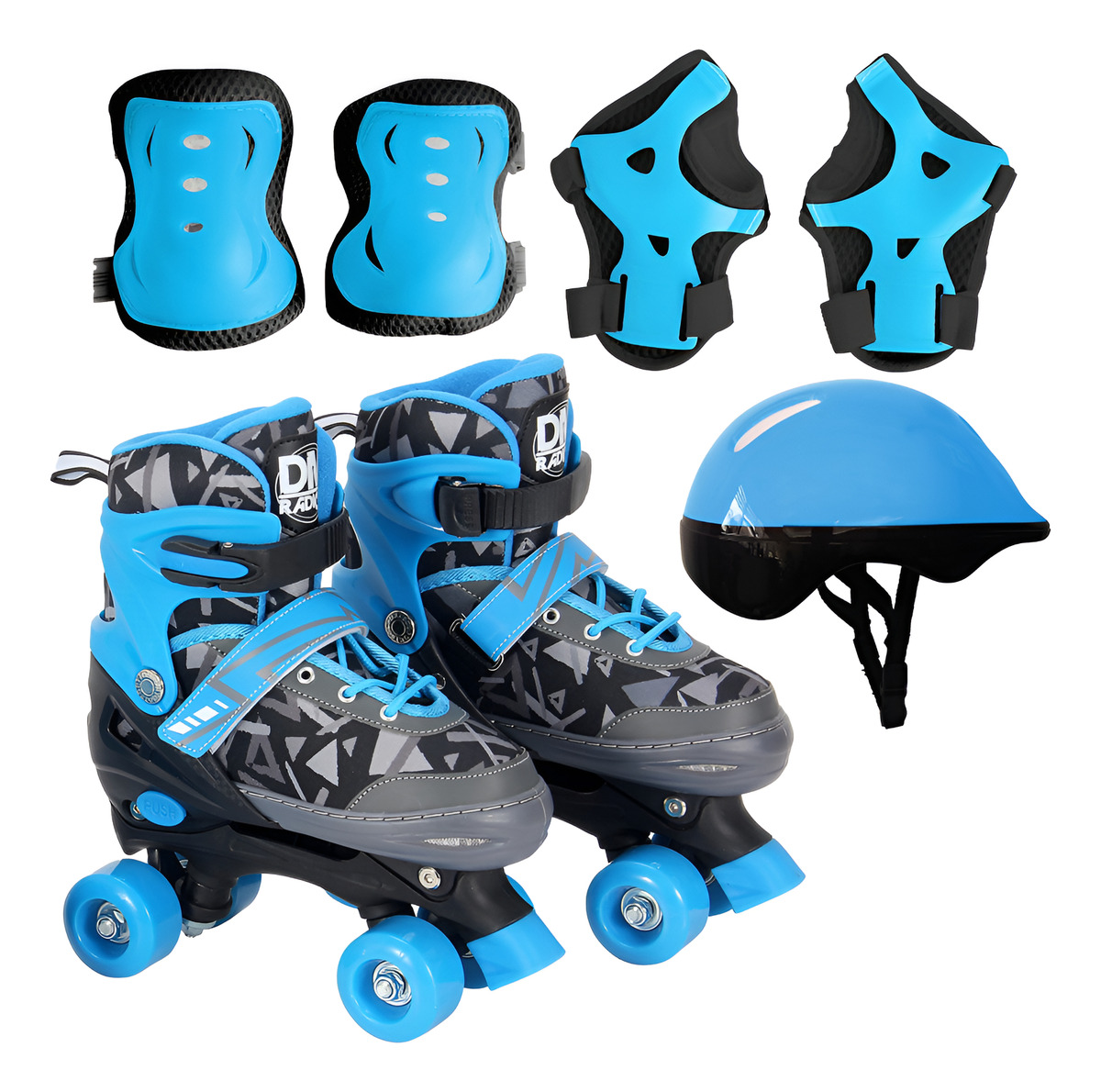 Patins Roller Ajustável Cadarço com Acessórios 2
