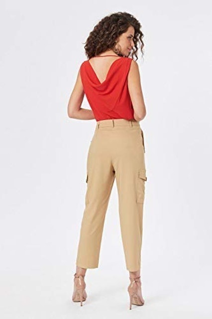 Calça Cargo Feminina Alfaiataria TVZ 3