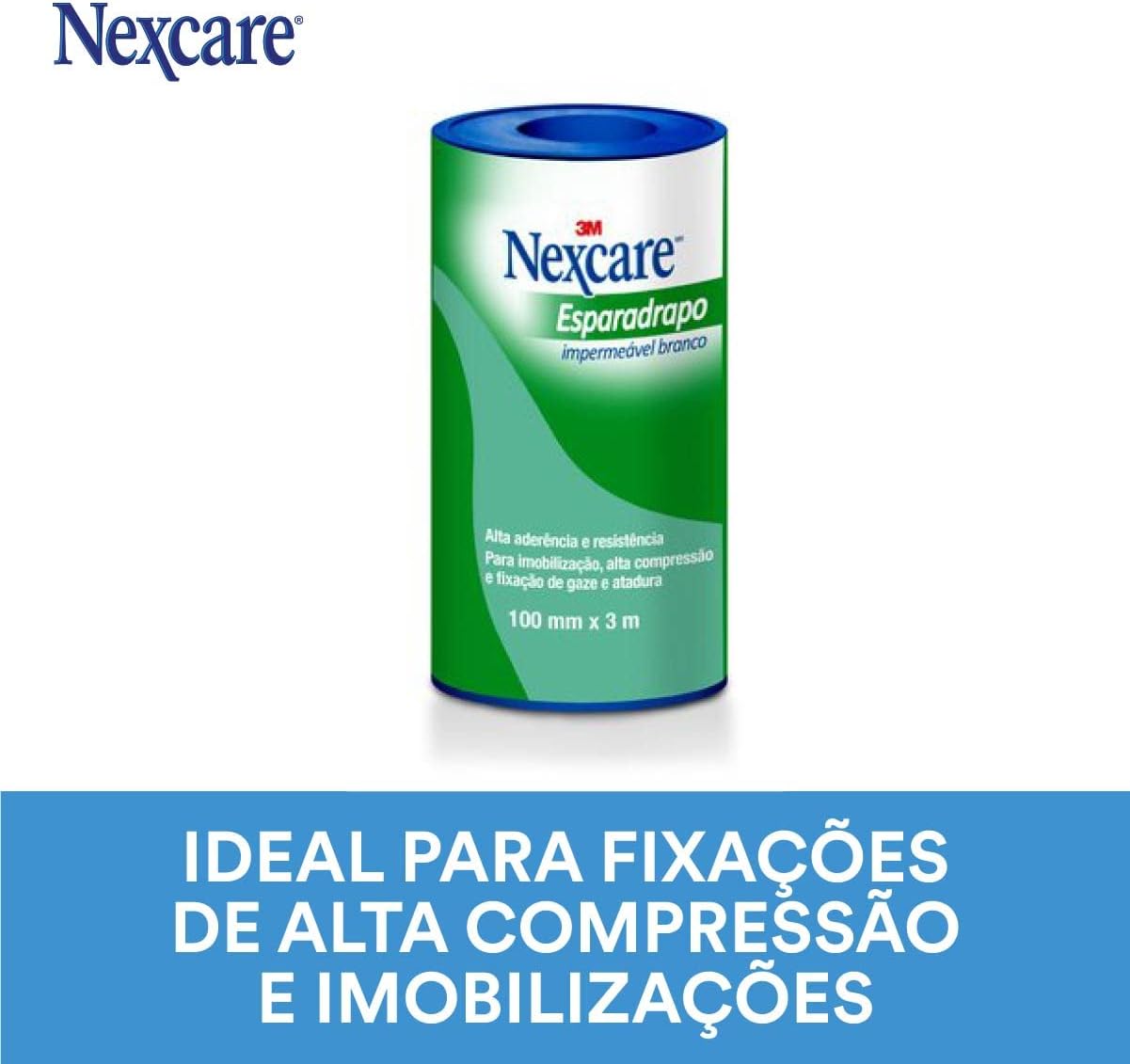 Esparadrapo Impermeável Nexcare Branco 100 mm x 3 m 4