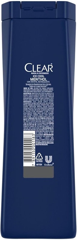 Shampoo Anticaspa Clear Men Ice Cool Menthol 5