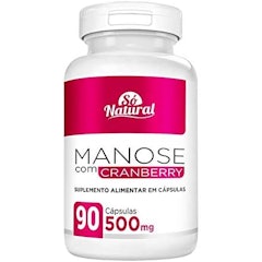 Manose com Cranberry 500 mg Só Natural
