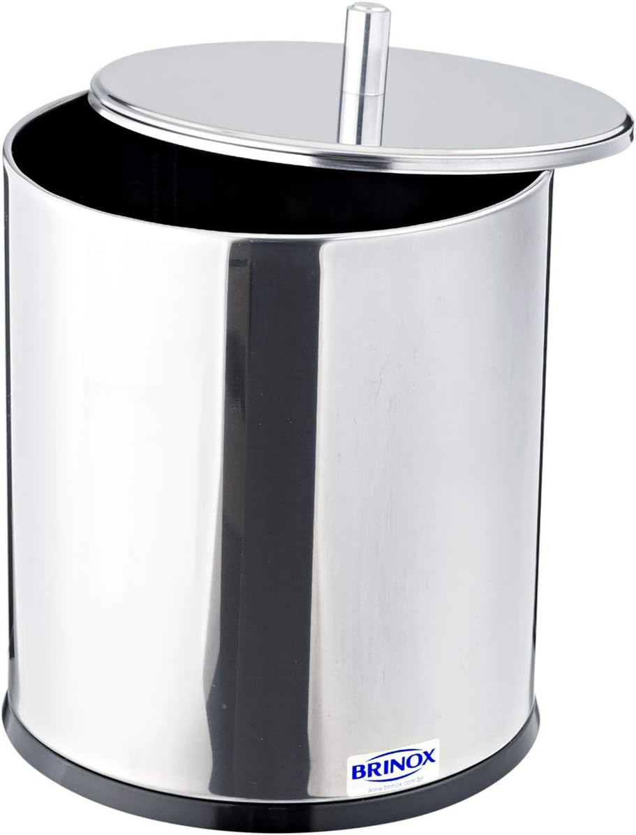 Lixeira Inox com Tampa Decorline 2