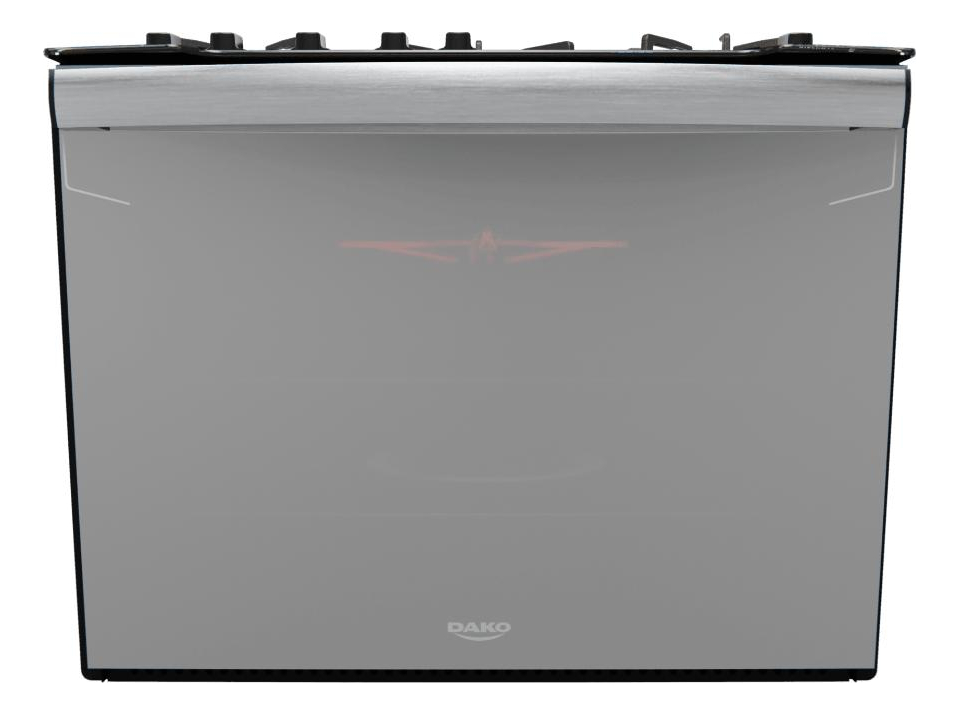 Fogão de Embutir 5 Bocas Espelhado com Timer Digital Dako Diplomata Grill Style 2