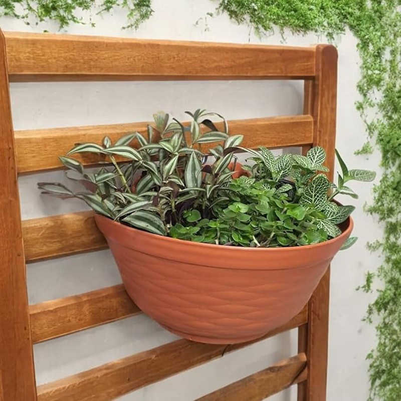 Kit 5 Vasos de Parede para Plantas Plástico 2
