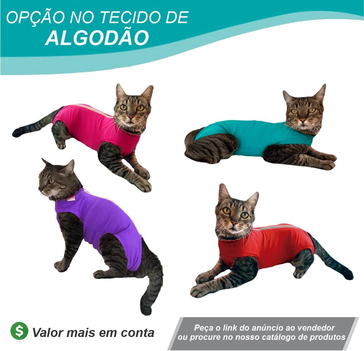 Roupa Cirúrgica Gato Unissex Dry Fit 5