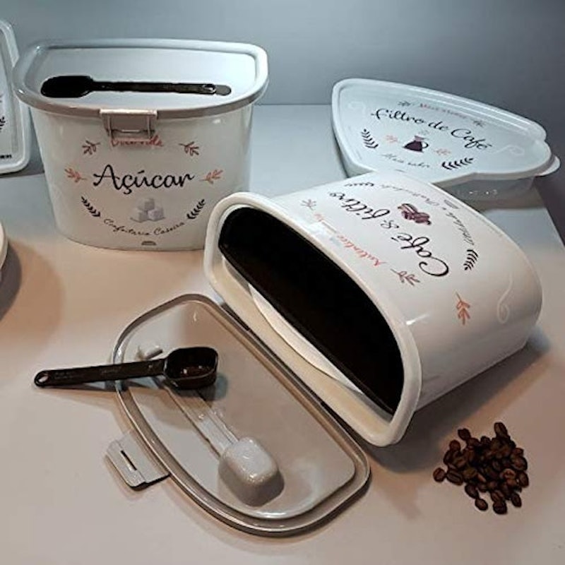 Pote de Café com Porta Filtro e Colher Dosadora 3