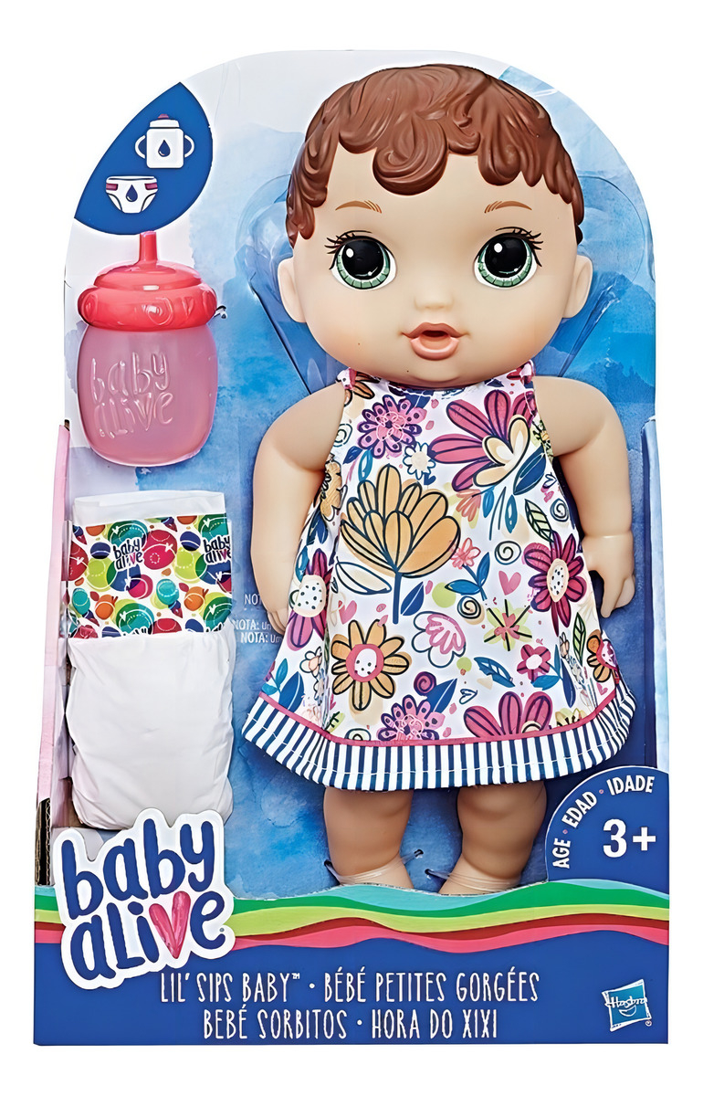 Boneca Baby Alive Hora do Xixi Morena  2