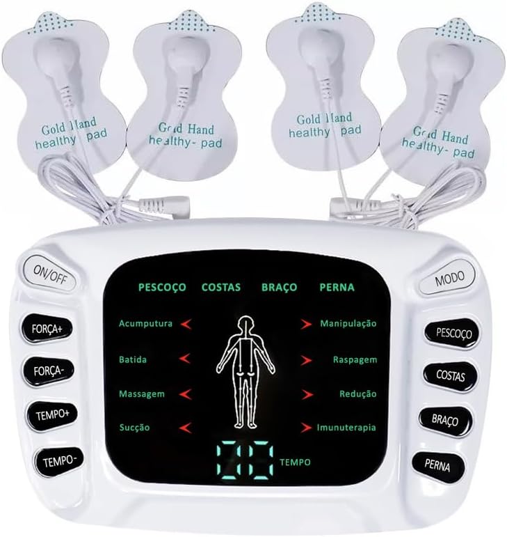 Aparelho Fisioterapia com Eletrodos Pulso Elétrico 3