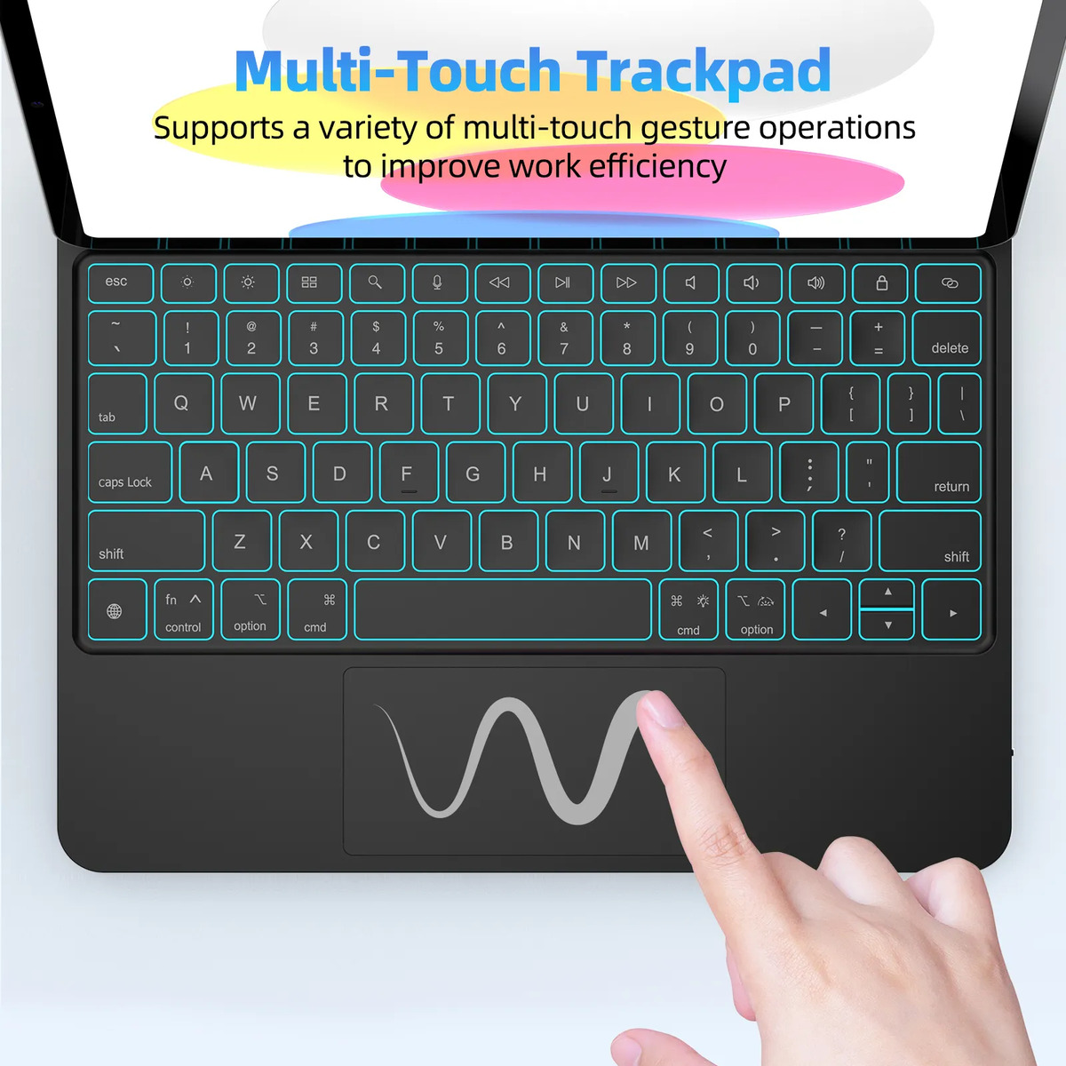 Bettdow Capa com Teclado para iPad 10ª Geração 3