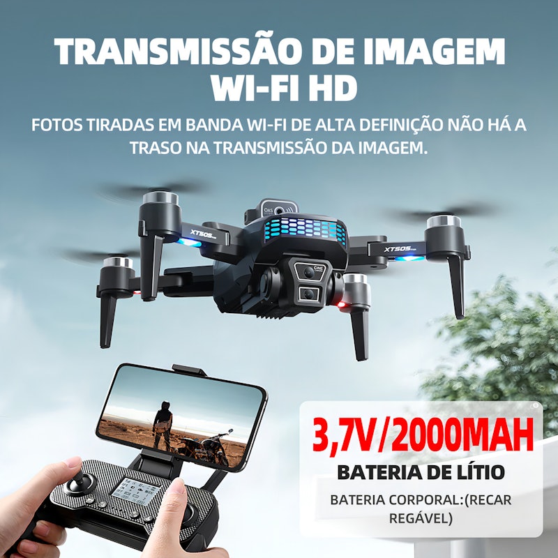 Drone com Câmera 4K e Controle Remoto 3