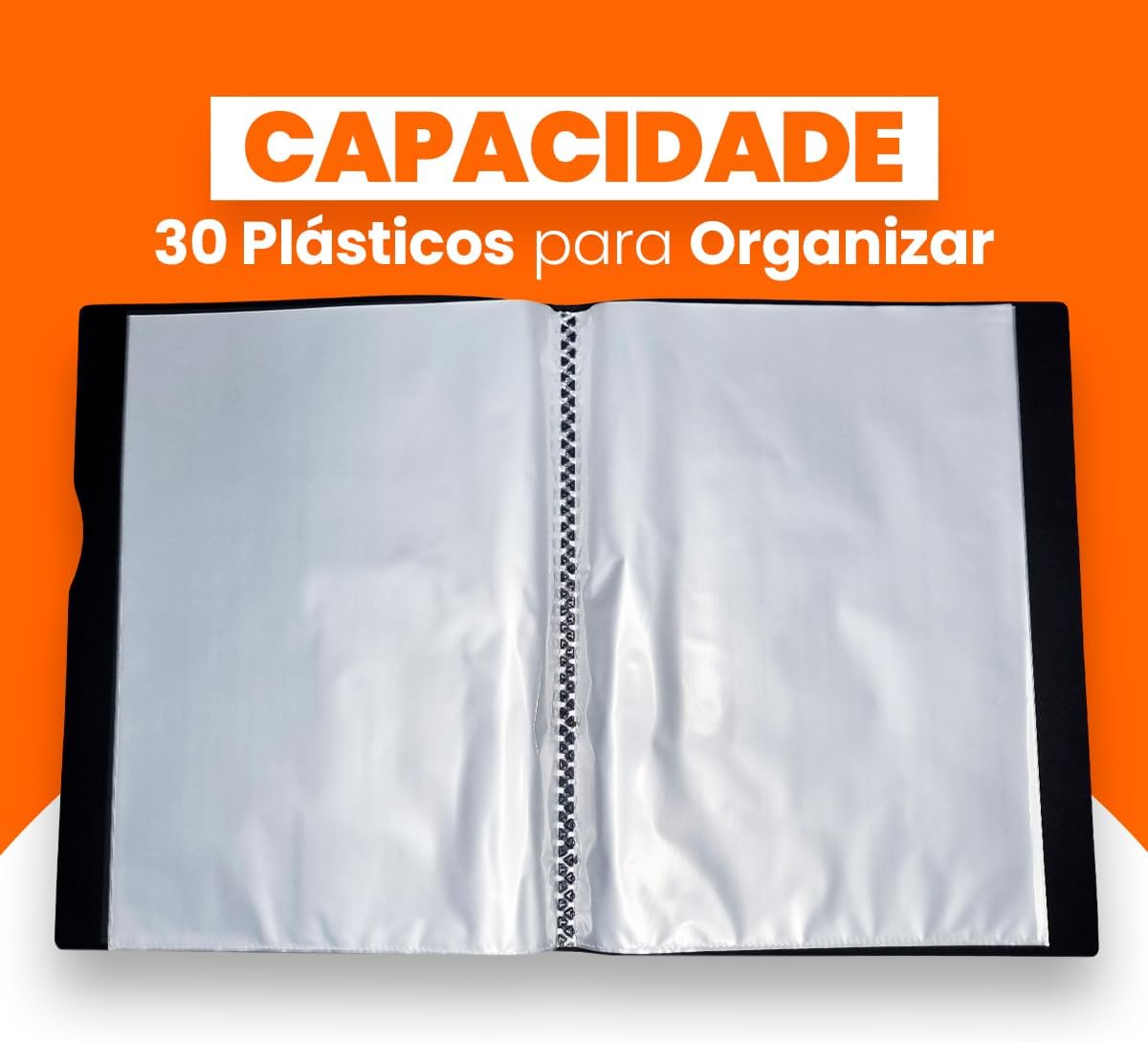 Pasta Catálogo A4 Executive com 30 Plásticos 5